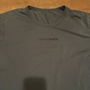 lululemon athletica Men’s Crew Tee — Dark Blue with Black Logo